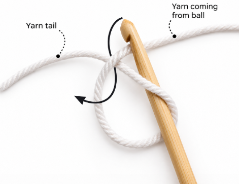 slip knot crochet