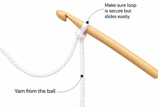 slip knot crochet